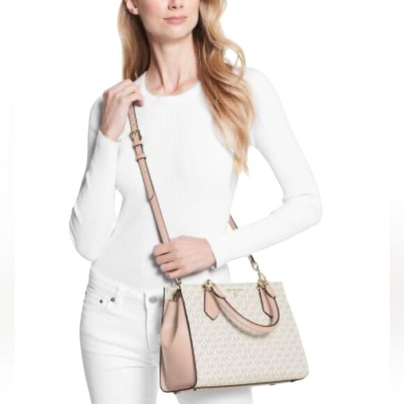 MICHAEL Michael Kors Marilyn Blush Medium Satchel - Picture 5 of 11